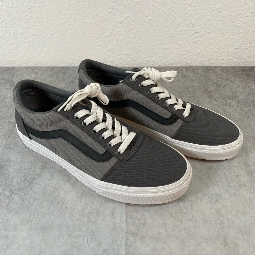Size 7.5 Vans Ward Retro Gray & Black Sneakers Men’s NWOT No box - Picture 5 of 9